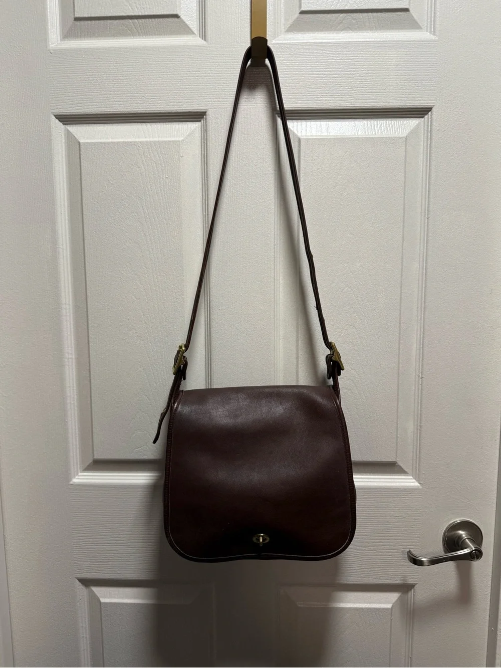 Beautiful vintage leather Coach purse chocolate brown - Picture 2 of 16